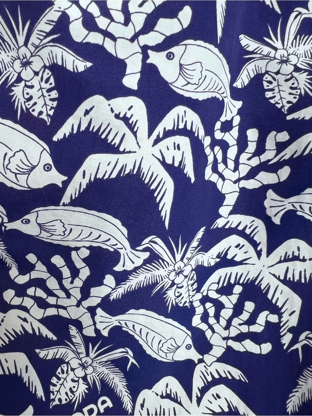 Scotch & Soda Royal Blue Tropical Swim‎ Trunks with Side Stripes. Size XL.